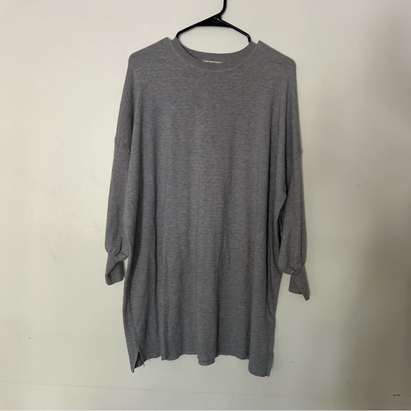 BB Dakota by Steve Madden Gray Olivia Long Sleeve Sweater Minidress - Picture 2 of 4